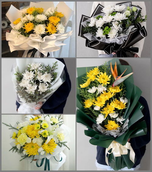 广东江门市台山市深井镇沙潮村白事花束代送